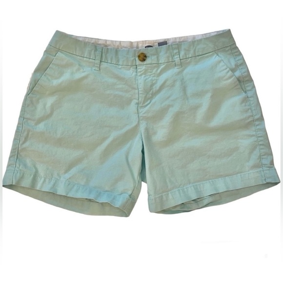 Old Navy Shorts Womens 2 Everyday Chino Khaki Short 5 Inch Twill Aqua - Picture 2 of 8
